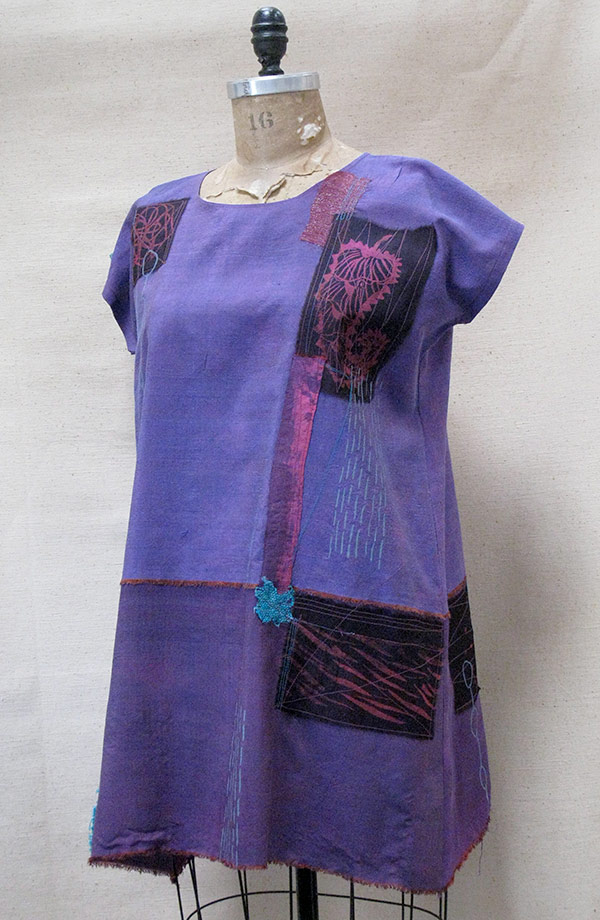 Mod Hulpil Lavendar Mixed Silk Top