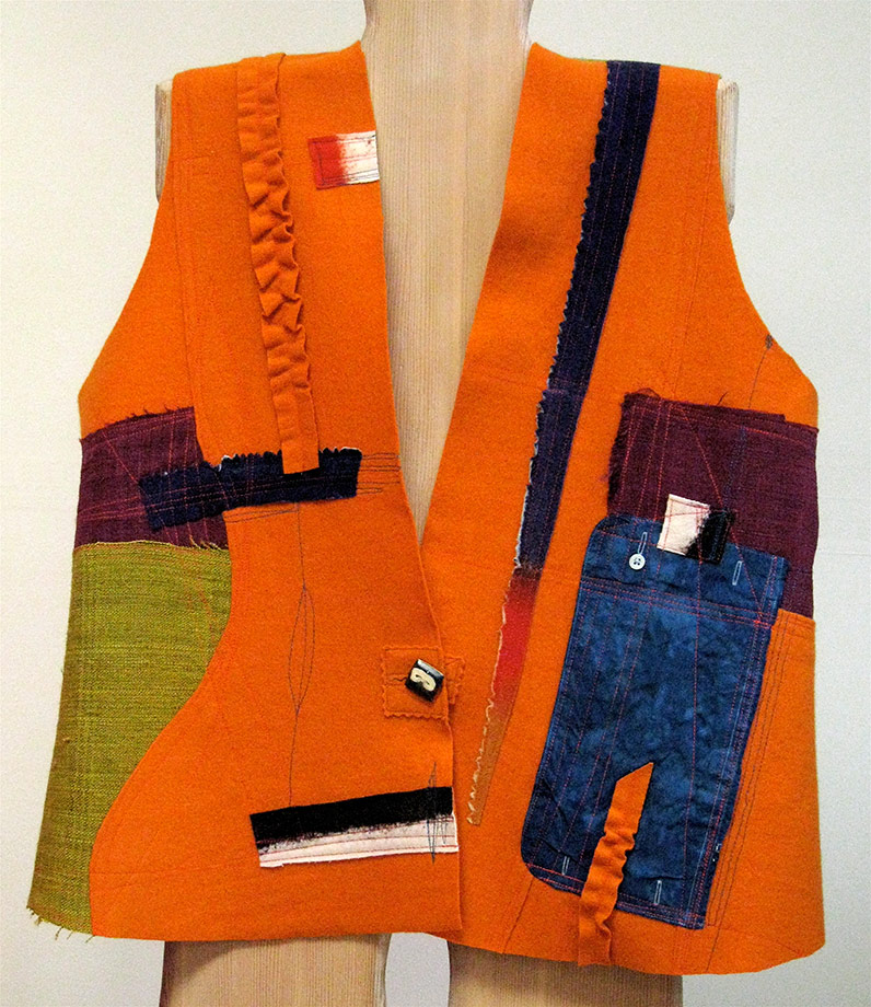 Orange Pocket Vest