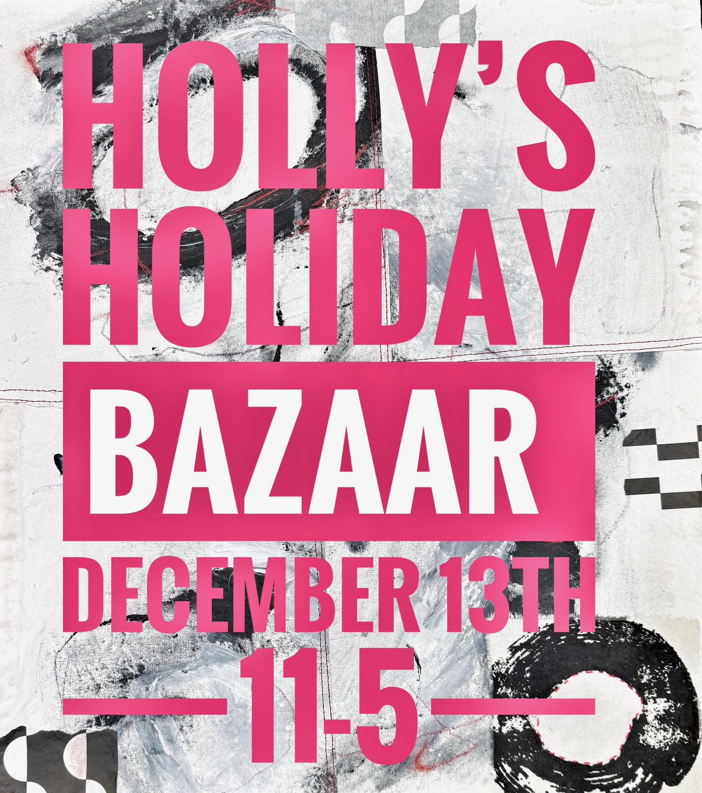 Bring your sparkle to Holly's holiday studio sale.